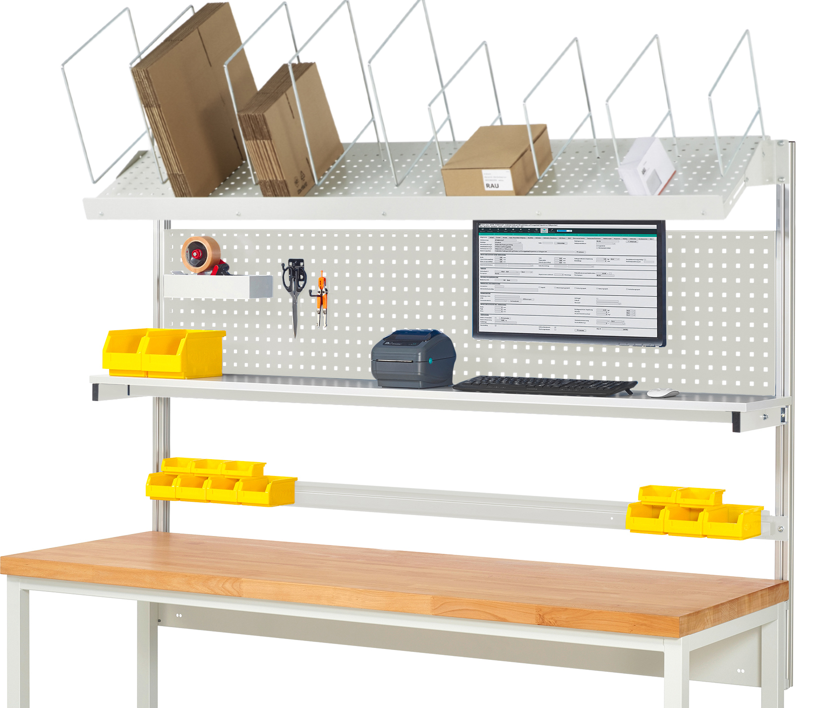 System-Aufbau - Komplettset 03 für Produktbreite 2000 mm