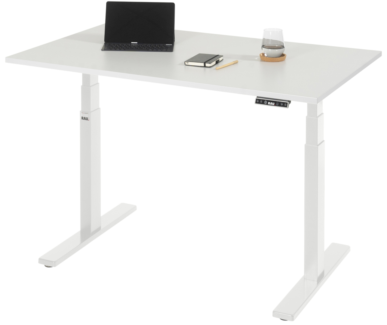 Schreibtisch adlatus 100 Melamin Grau