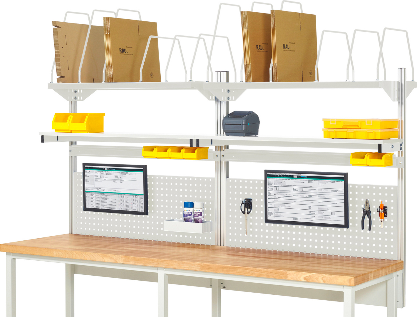 System-Aufbau - Komplettset 03 für Produktbreite 2500 mm System-Aufbau - Komplettset 03 für Produktbreite 2500 mm