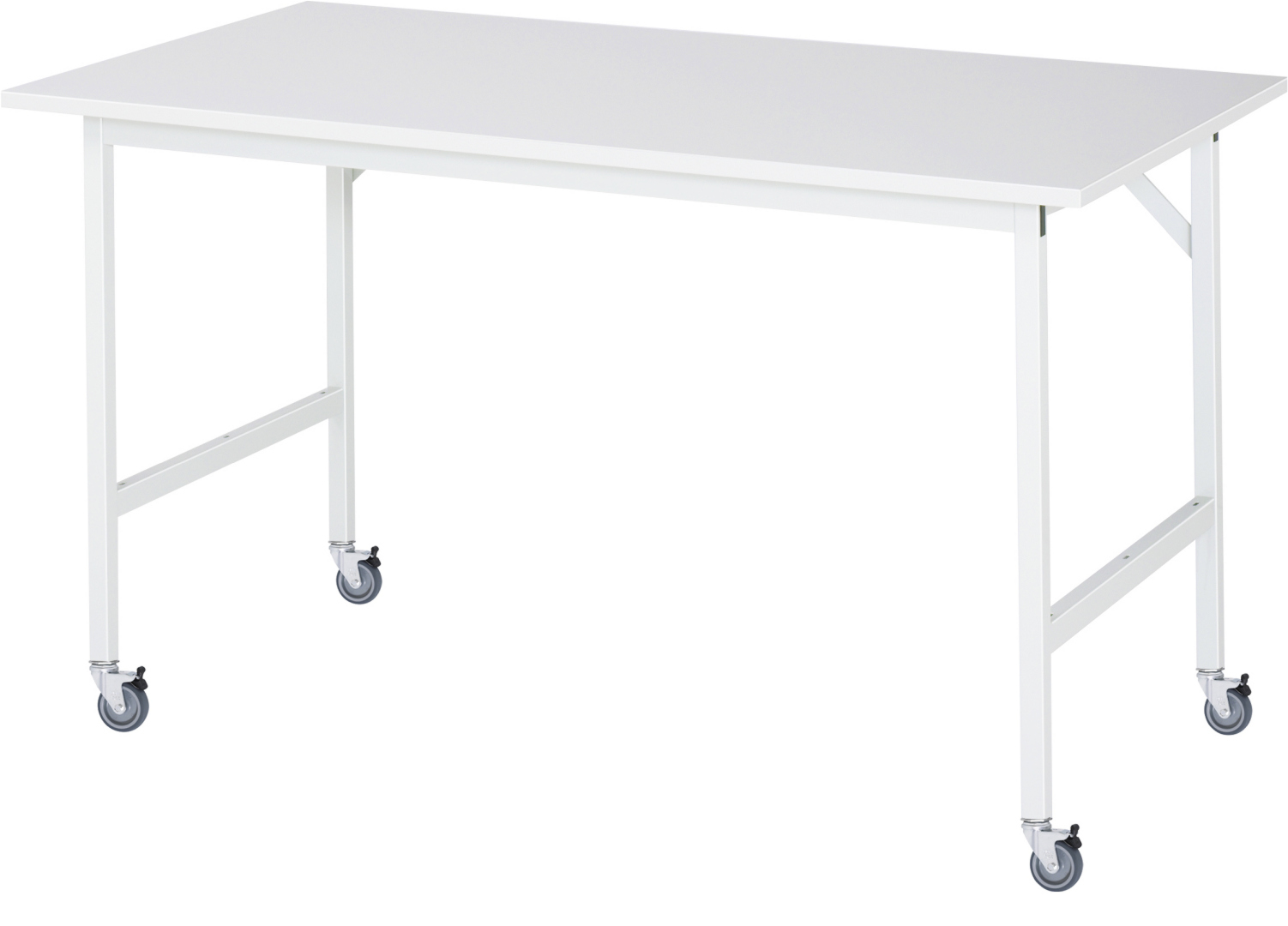 Fahrbarer Arbeitstisch Jerry mit Melaminharzplatte
