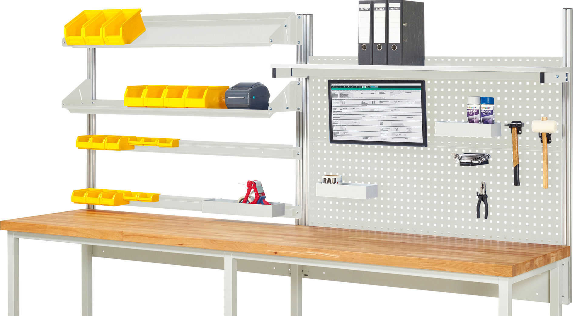 System-Aufbau - Komplettset 05 für Produktbreite 3000 mm System-Aufbau - Komplettset 05 für Produktbreite 3000 mm