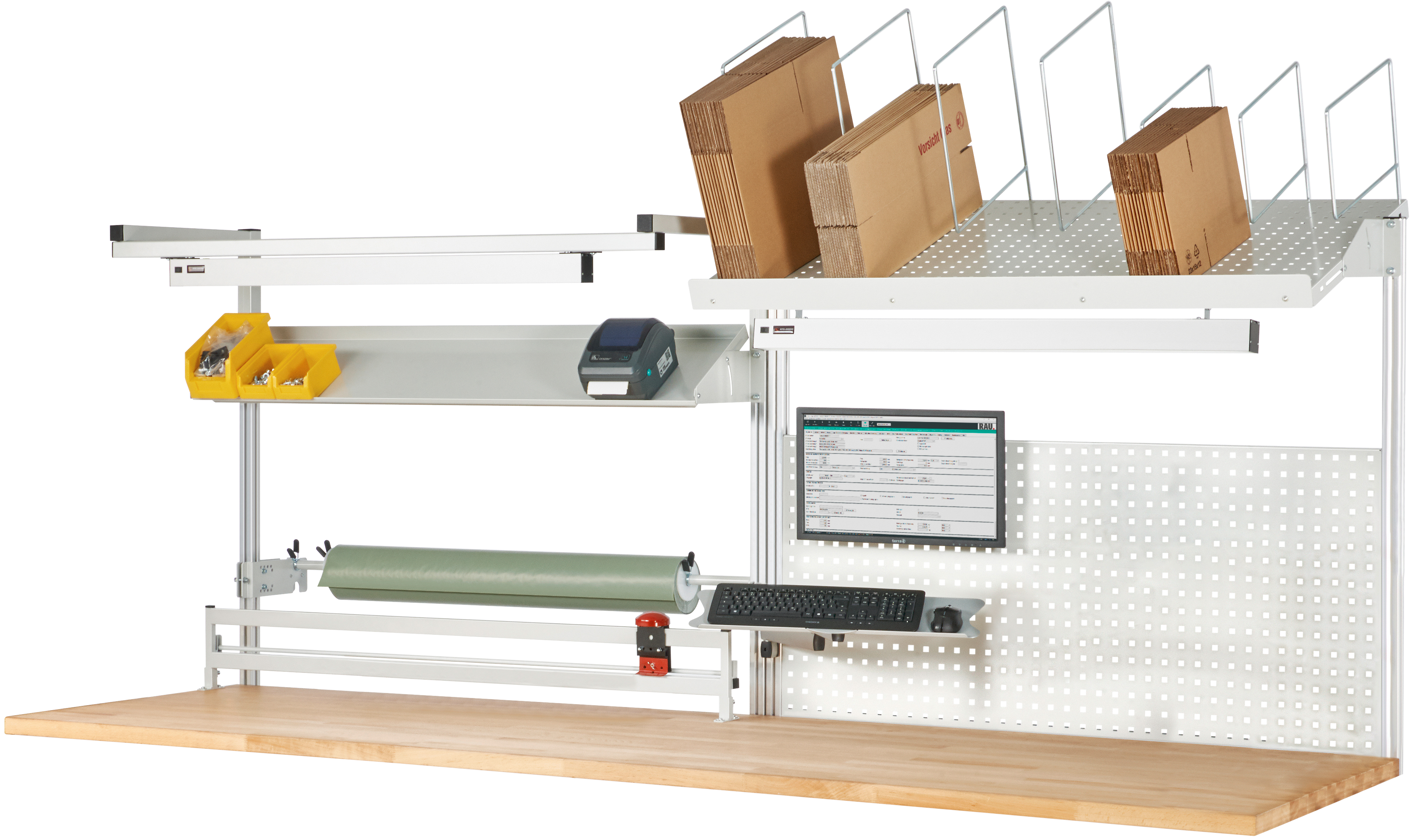 System-Aufbau - Komplettset 10 für Produktbreite 3000 mm