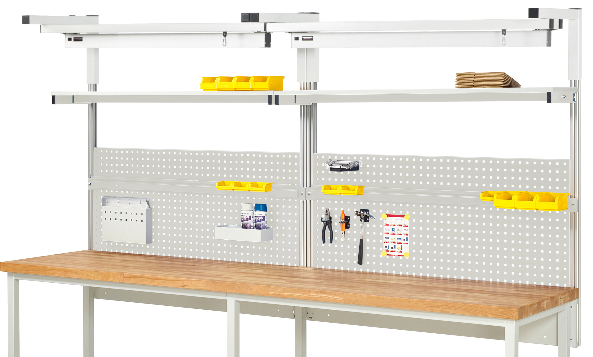 System-Aufbau - Komplettset 04 für Produktbreite 3000 mm