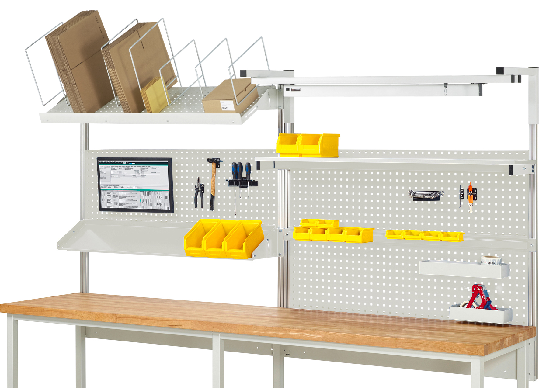 System-Aufbau - Komplettset 06 für Produktbreite 3000 mm