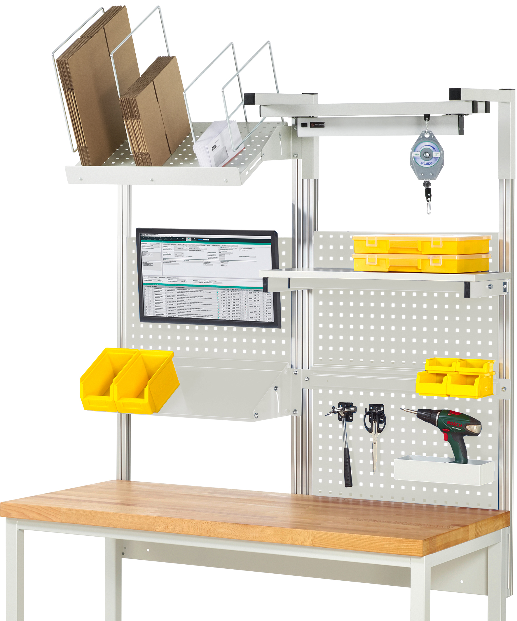 System-Aufbau - Komplettset 06 für Produktbreite 1500 mm