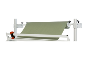 Papierabroller mit Schneidgerät – ideal für schnelles Abwickeln und präzises Schneiden von Verpackungsmaterial.