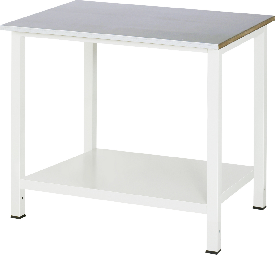 Werktisch mit Stahlblechbelag