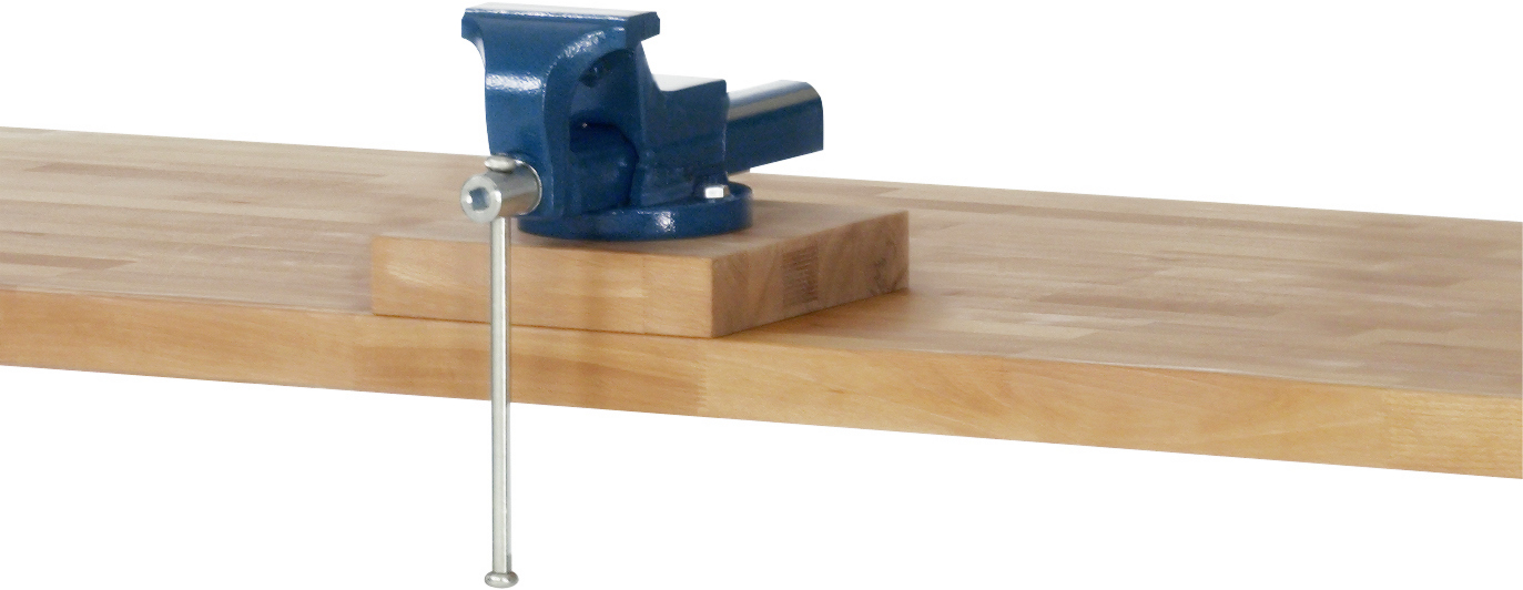 Buche-Massiv Schraubstockunterlage Buche-Massiv Schraubstockunterlage