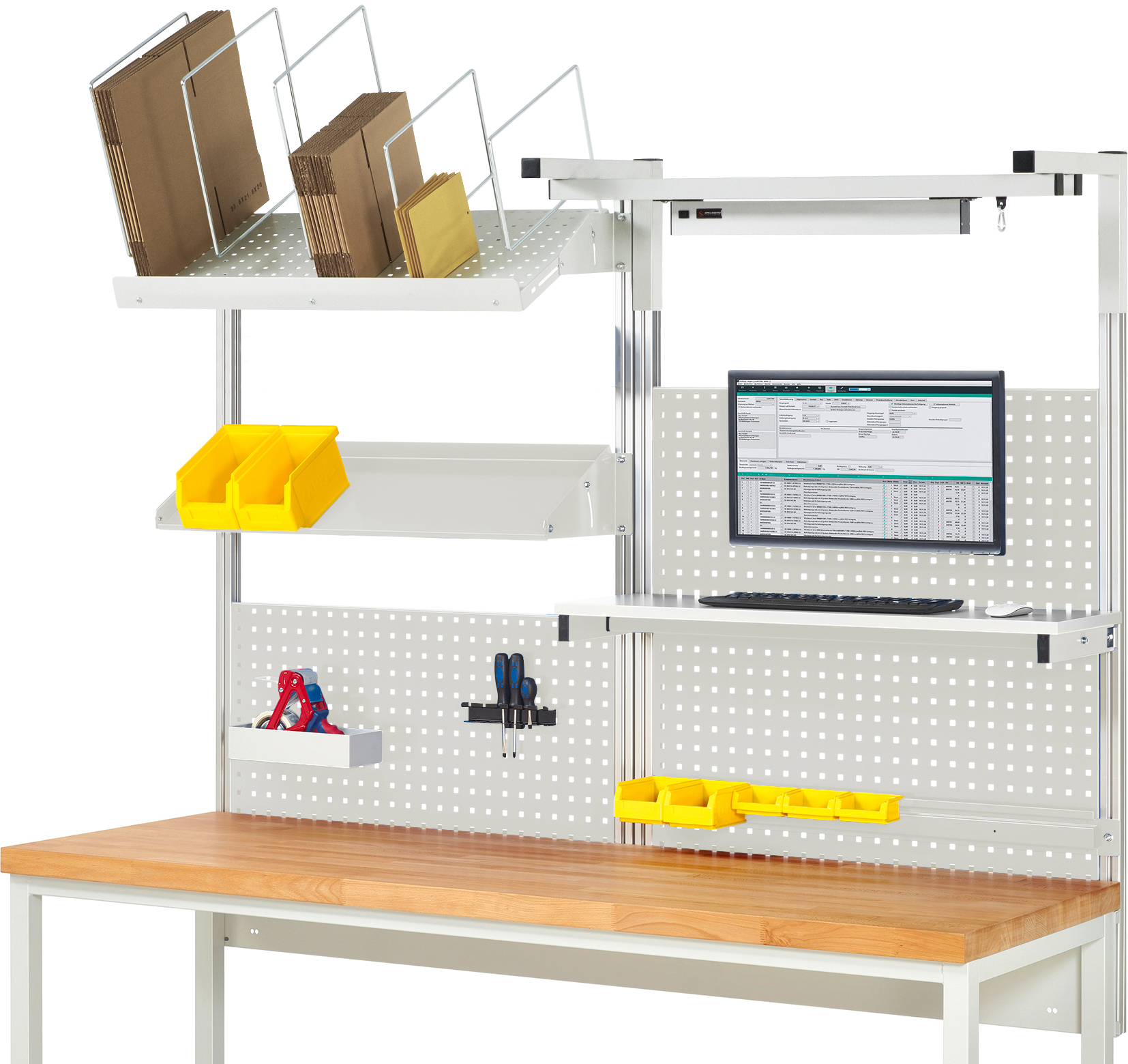 System-Aufbau - Komplettset 06 für Produktbreite 2000 mm