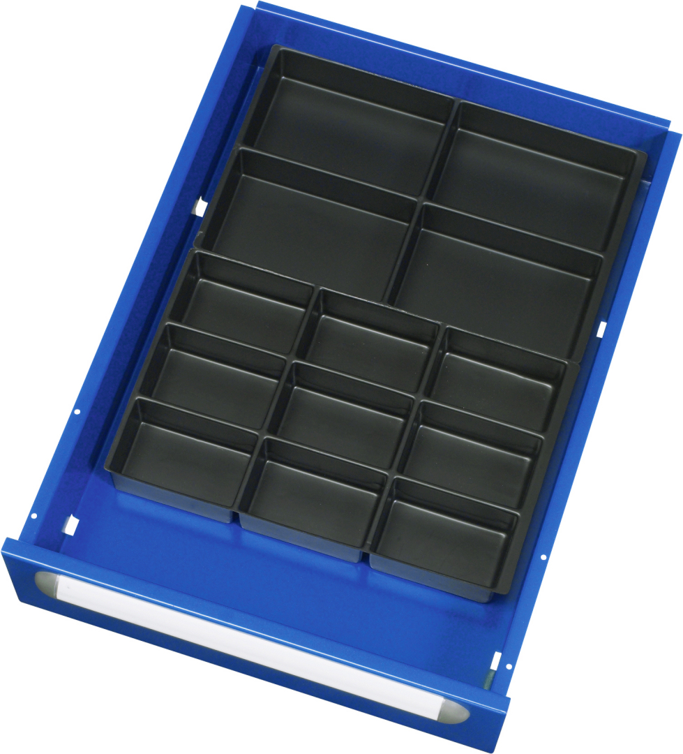 Schubladen-Einteilungs-Set für Serie E 60-150 mm Schubladen-Einteilungs-Set für Serie E 60-150 mm