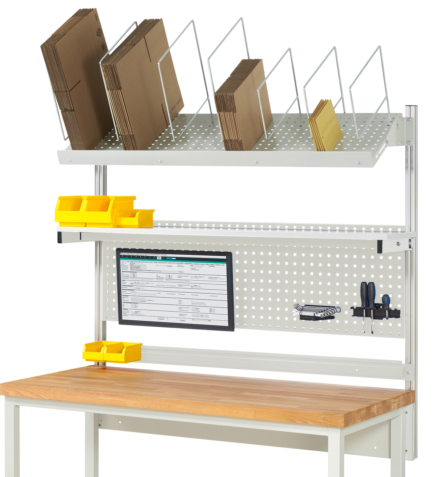 System-Aufbau - Komplettset 03 für Produktbreite 1500 mm