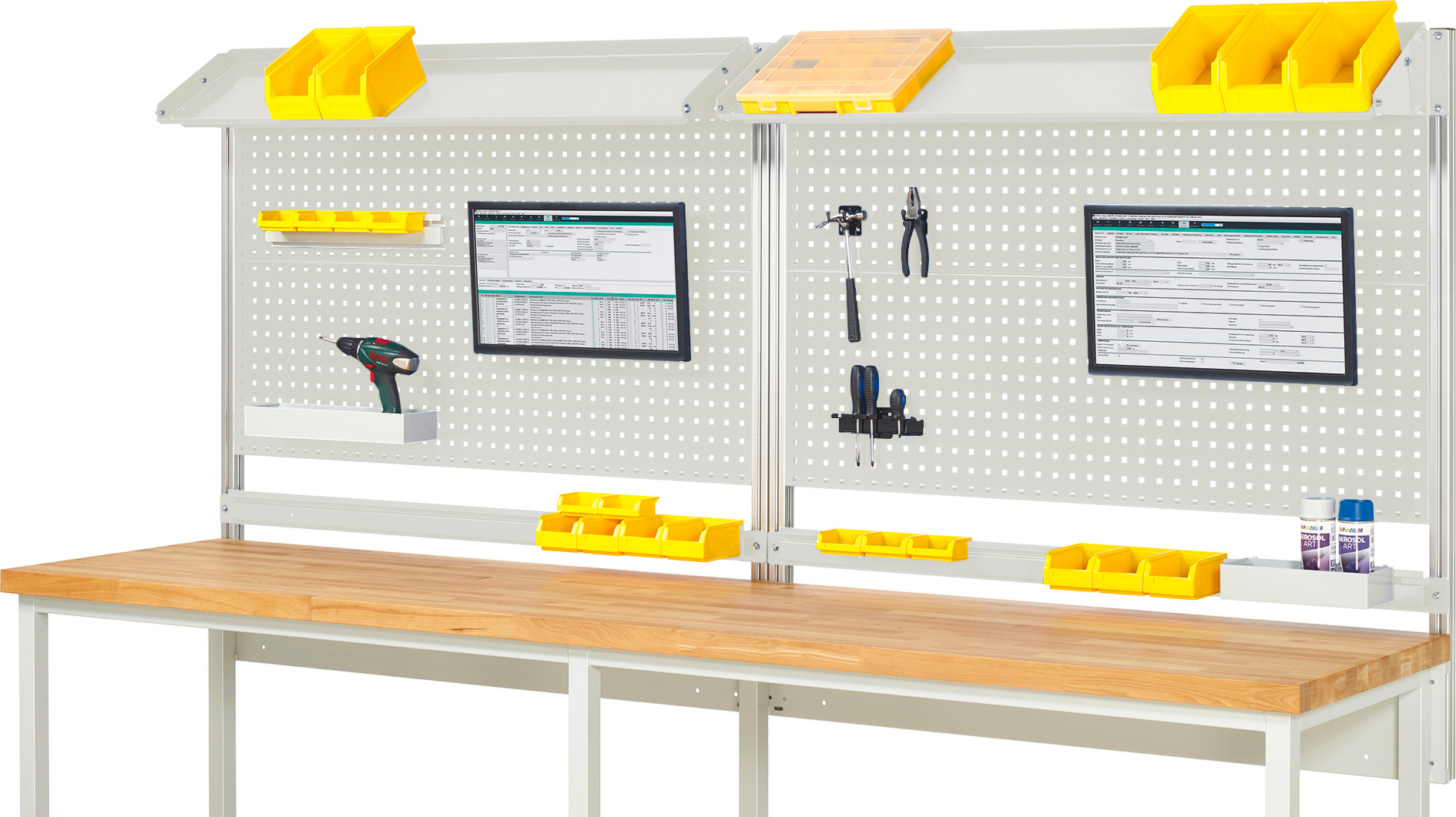 System-Aufbau - Komplettset 02 für Produktbreite 3000 mm System-Aufbau - Komplettset 02 für Produktbreite 3000 mm