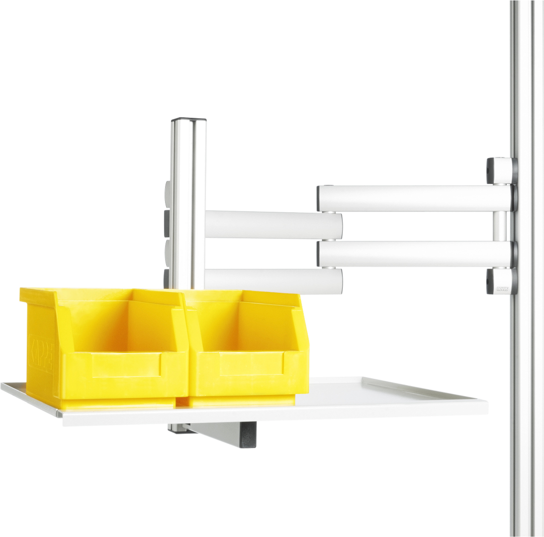 Schwenkarm mit Ablage Schwenkarm mit Ablage