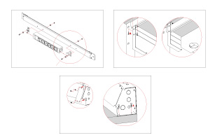 Montageanleitung zur Befestigung von Zubehör der Kategorie Medien.