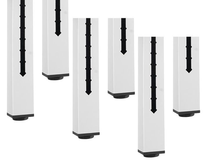 Höhenverstellset für Werkbänke und Werktische (6 Füße)