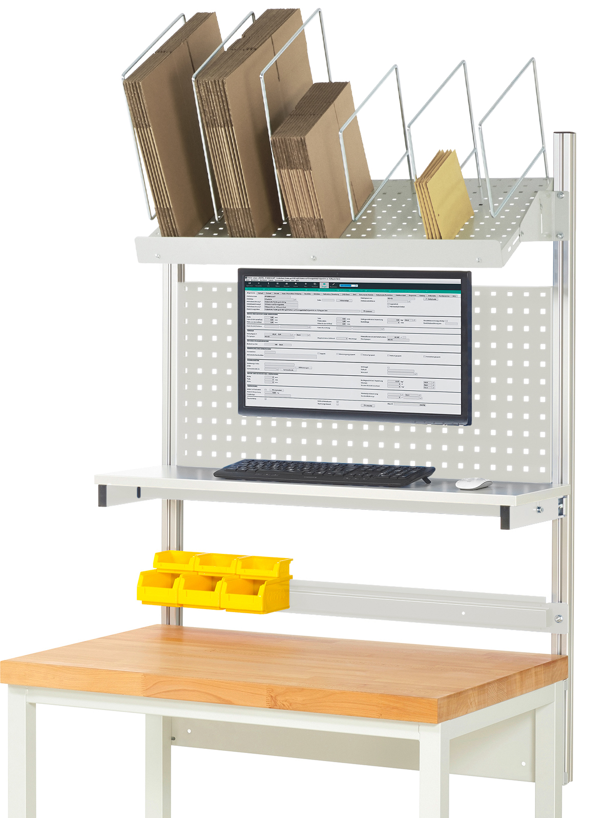 System-Aufbau - Komplettset 03 für Produktbreite 1000 mm